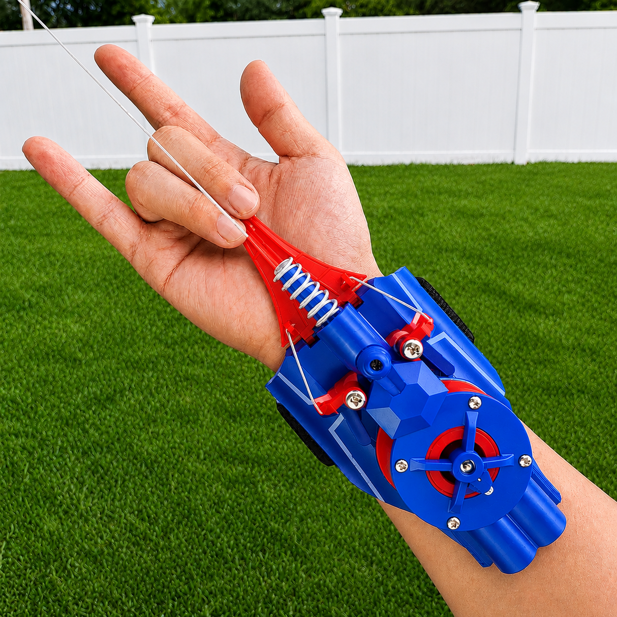 Retractable web shooter